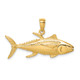 10K Yellowfin Tuna Fish Pendant 10D4144