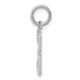 14kw Small Polished Number 3 Charm WSP03