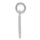 14kw Small Polished Number 4 Charm WSP04