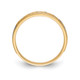 14k and Rhodium AA Quality 1/20 carat Diamond Trio Ladies Complete Wedding Band X8281AA-L