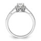 14K White Gold Eternal Promise Lab Grown VS/SI FGH Dia Halo Complete Ring RM2089E-050-7CWLG