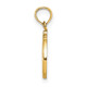 10K Polished D Script Initial Charm 10K6422D
