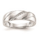 10K White Gold .03 carat Diamond Trio Men's Complete Wedding Band RM3165B-G-003-0WAA