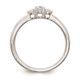 First Promise 14k White Gold 3-Stone 1/4 carat Round Diamond Complete Promise/Engagement Ring RM3137E-025-WAA