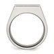 Chisel Titanium Brushed and Polished Signet Ring TB425-10