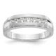 14K White Gold 7-Stone 1/2 carat Diamond Complete Men's Channel Band RM3462B-049-WAA