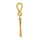 14k Small Polished Number 97 Charm SP97