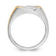 14k Two-tone 3-Stone 3/8 carat Diamond Complete Men's Ring RM3672B-038-WYAA