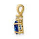 14k Sapphire Diamond pendant XP1002S/AA