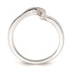 10k White Gold .02 carat Diamond Contoured Complete Wedding Band RM6383B-002-0WAA