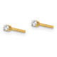 14ky .05ct. I2 K-L Diamond Stud Push-on Post Earrings ST1-5