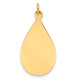 14k Plain .009 Gauge Engravable Raindrop Disc Charm XM189/09