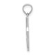 10K White Gold Polished I Script Initial Charm 10K6422WI