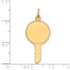 14k Plain .011 Gauge Engravable Key Charm XM253/11