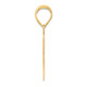 14k Polished Number 57 Pendant APN57