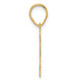 14k Polished Number 34 Pendant APN34