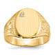 14k 15.0x11.0mm Open Back AAA Diamond Men's Signet Ring RS172AAA