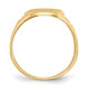 14k 15.0x11.0mm Open Back AAA Diamond Men's Signet Ring RS172AAA