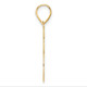 14k Brushed Border Script Number 95 Pendant SCN95