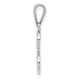 14KW White Gold Script Letter E Initial Pendant YC993WE