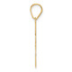 14k Brushed Border Script Number 85 Pendant SCN85