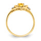 14k Citrine and Diamond Heart Ring XBS500