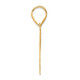 14k Polished Number 74 Pendant APN74