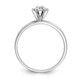 14k White Gold AA Quality 1/20 carat Diamond Trio Complete Engagement Ring X8319AA-E