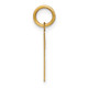 14ky Letter R Initial Pendant XNA1336Y/R