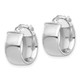 14k White Gold High Polished 7mm Hoop Earrings TF1411W