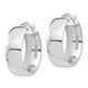 14k White Gold High Polished 7mm Hoop Earrings TF1412W