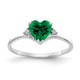 14k White Gold 6mm Heart Mount St. Helens A Diamond ring X9701MS/A