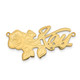 14k Yellow Gold Rose Name Plate XNA954Y