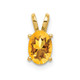 14k 7x5mm Oval Citrine pendant XP422CI