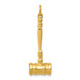14k 3-D Gavel Charm A1176