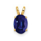 14k 8x6mm Oval Sapphire Pendant XP423S