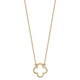 14k Small necklace Quatrefoil Design XP5054
