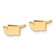 Sterling Silver/Gold-plated Washington State Earrings XNE50GP-WA