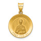14k Polished and Satin St Nicholas Medal Hollow Pendant XR1371