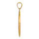 14k Polished and Satin St Florian Medal Hollow Pendant XR1320