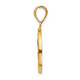 14k Polished and Satin St Peter Medal Hollow Pendant XR1380