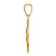 14k Polished and Satin St Peter Medal Hollow Pendant XR1381