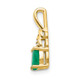 14k Emerald and Diamond Pendant XBS278