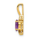 14k Amethyst and Diamond Pendant XBS409