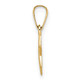 14k Polished & Textured Solid Star of David Pendant XR1973