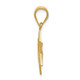 14k Solid Satin Star of David Charm XR445