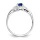 14k White Gold Sapphire and Diamond Ring XBS390