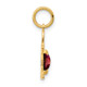 14K Boy 6x4 Oval Genuine Garnet-January XCK11