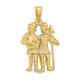 14k Large Gemini Zodiac Charm C3169