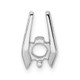 14k White Gold Holds 4.75mm Stone, Chain Slide Mounting XS656